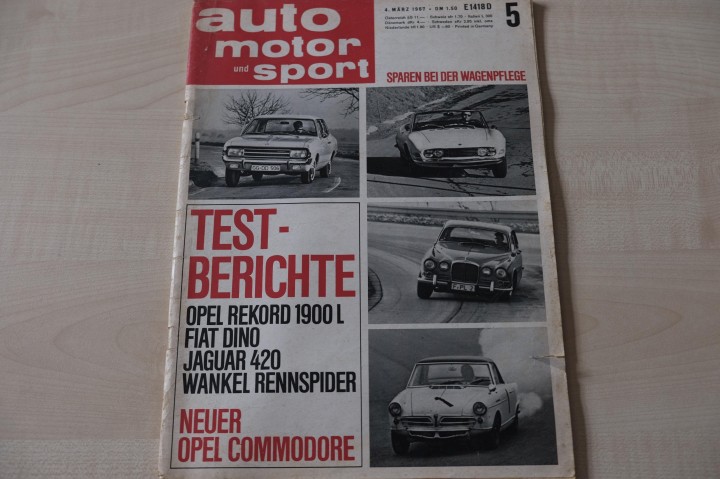 Deckblatt Auto Motor und Sport (05/1967)